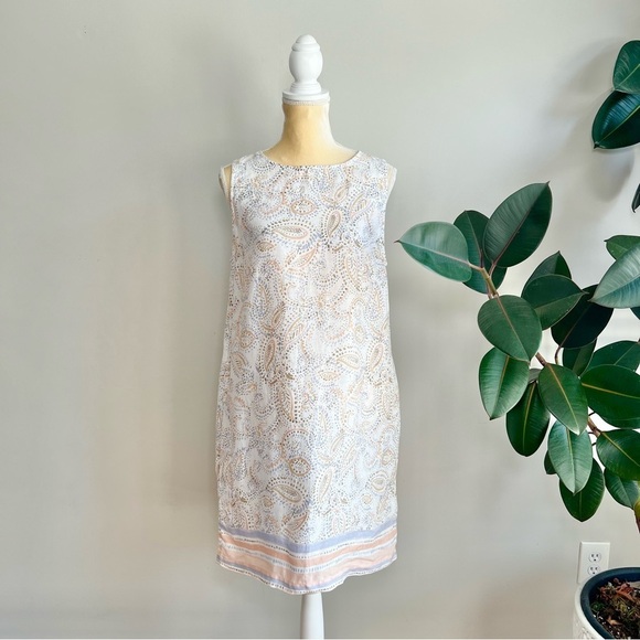 rachel ashwell Dresses & Skirts - Rachel Ashwell Paisley Print Linen Pocket Dress Large